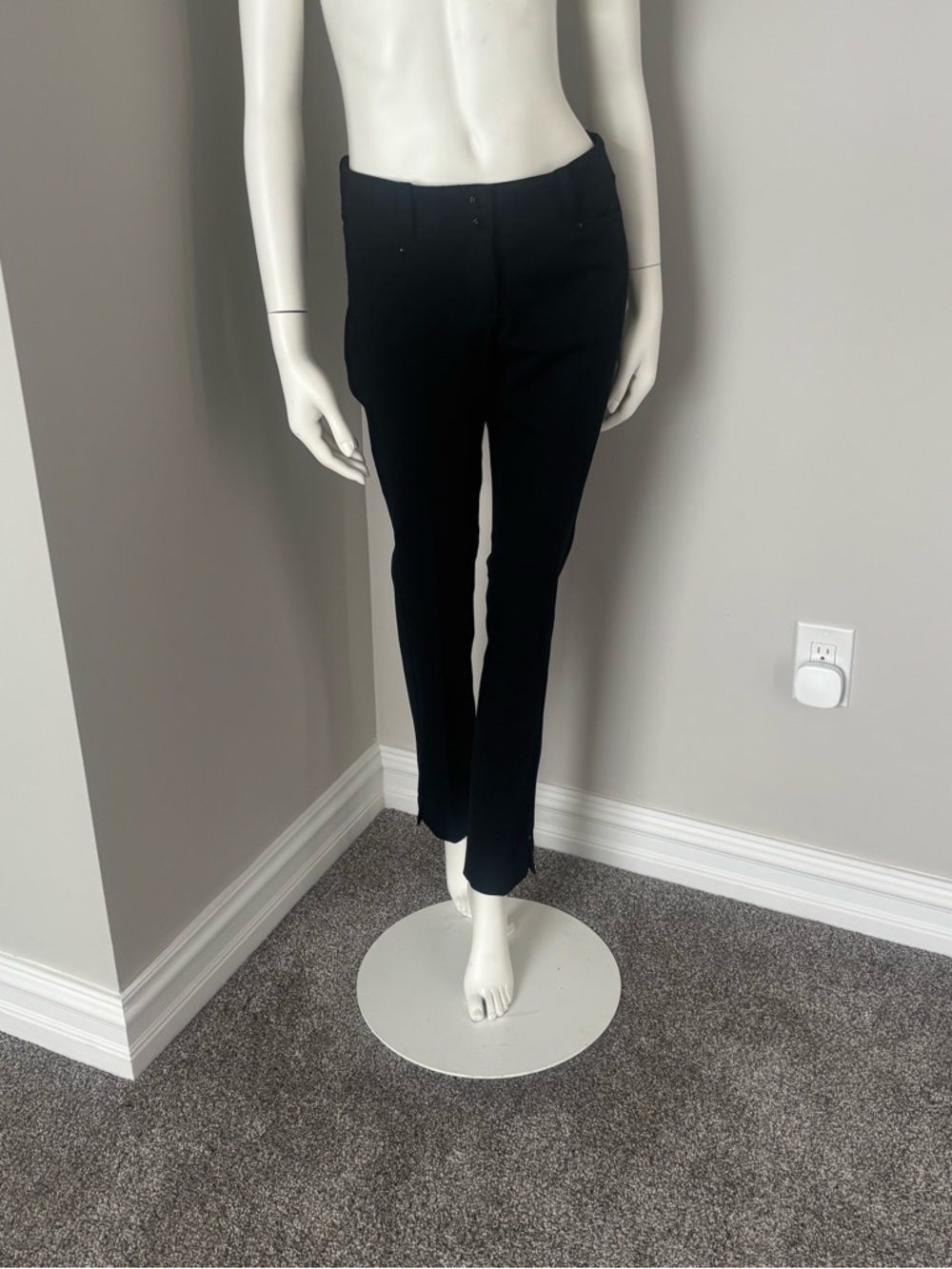 White House Black Market Black Slim Straight Dress Pants